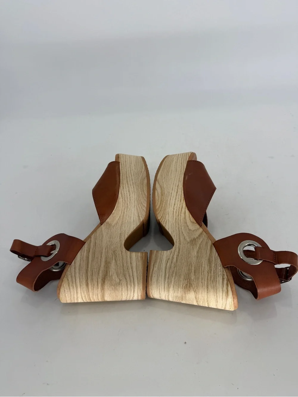 Cordani Calzature Macie Wooden Heel Platform Clogs Size 40